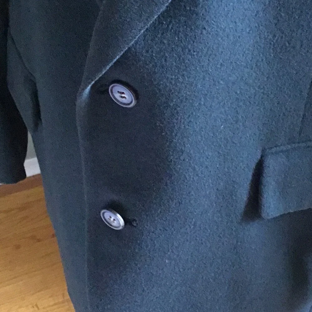 Jos A. Banks 42R Dark Green Wool Blend Two Button Blazer Sport Coat Jacket